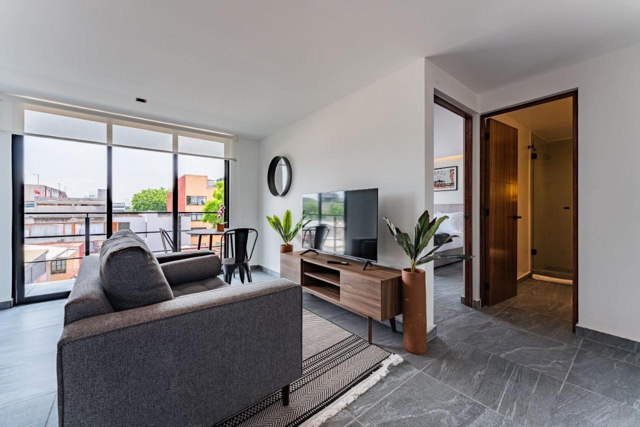 Santa Ma La Ribera Apartments By Vh Мехико Экстерьер фото